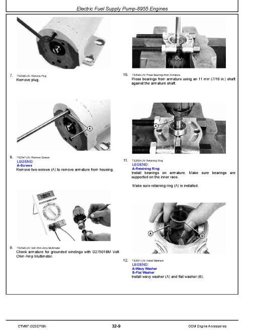 John Deere Engine Accessoriess Component Technical Manual (CTM67)