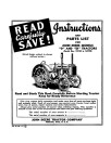 John Deere D Tractors and DI Industrial Tractors (North America) Operators Manual (DIR225)