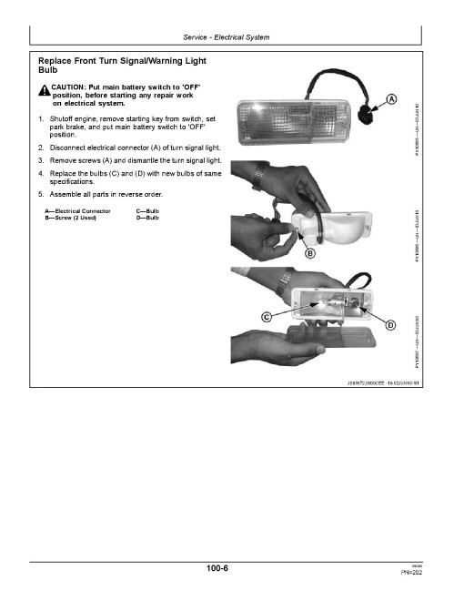 John Deere W70 SynchroSmart and W70 SynchroSmart AC Combines (Asia, Africa) Operators Manual (OM12013)