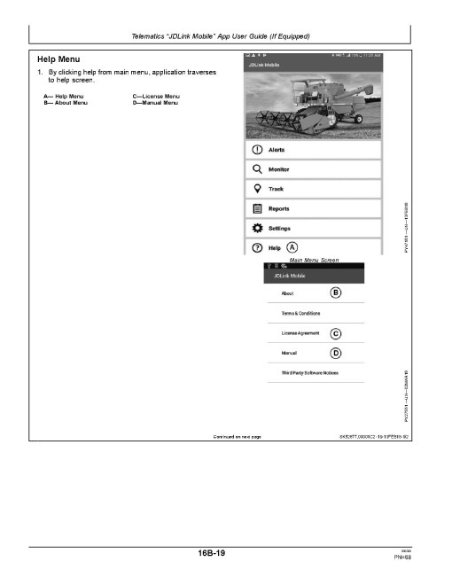 John Deere W70 SynchroSmart and W70 SynchroSmart AC Combines (Asia, Africa) Operators Manual (OM12013)
