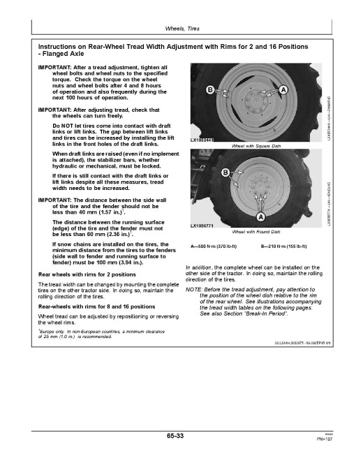 John Deere 6150M and 6170M Tractors (Export, w. European Configuration) Operators Manual (OMAL213186)