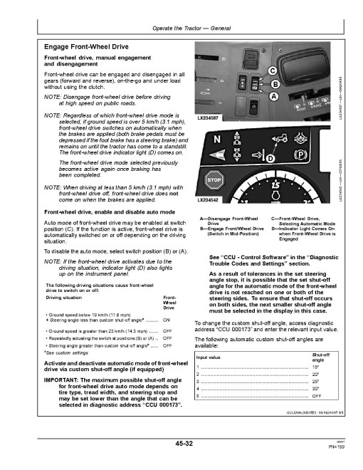 John Deere 6110M, 6120M, 6130M, 6135M and 6145M Tractors (MY2016 - 2017, Europe) Operators Manual (OMAL219592)
