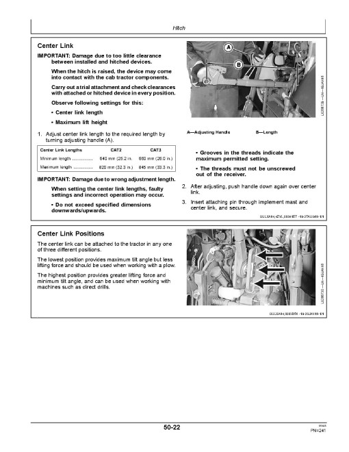 John Deere 6110M, 6120M, 6125M, 6130M, 6135M, 6140M, 6145M Tractors (MY2016-2017; Europe, Export) Operators Manual (OMAL219616)