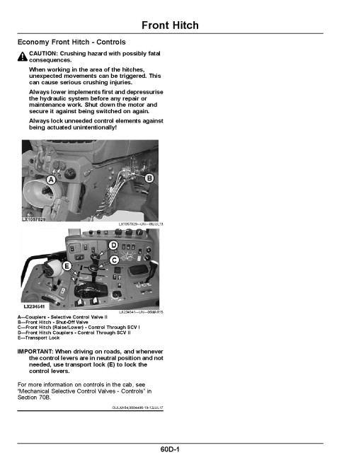 John Deere 6155M, 6175M and 6195M Tractors (MY2018 - 2019, N.America) Operators Manual (OMAL226089)
