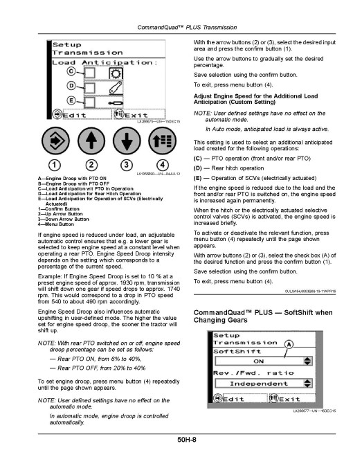 John Deere 6095MC, 6095RC, 6105MC, 6105RC, 6115MC and 6115RC Tractors (MY2018-2019, Europe) Operators Manual (OMAL226282)