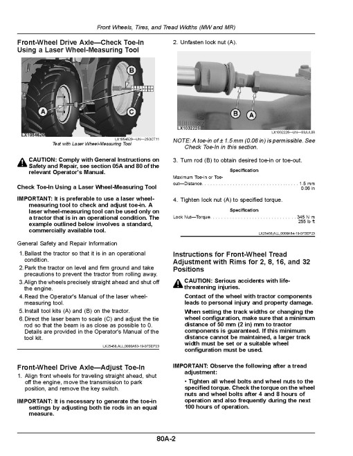 John Deere 6155M, 6155MH, 6175M and 6195M Tractors (from MY2020, Europe) Operators Manual (OMAL229725)