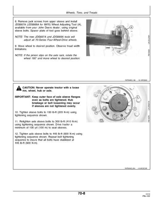 John Deere 8570, 8770, 8870 and 8970 4WD Articulated Tractors (North America) Operators Manual (OMAR112116)