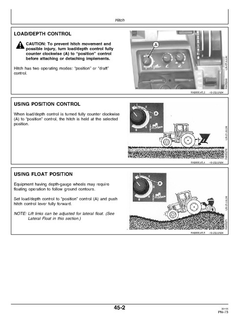 John Deere 8100, 8200, 8300 and 8400 Tractors (SN: up to 010000) (North America) Operators Manual (OMAR116314)