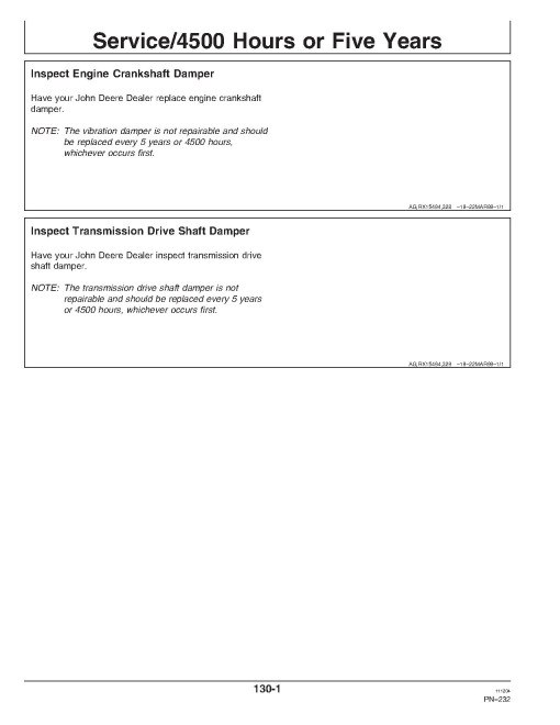 John Deere 9100, 9200, 9300 and 9400 4WD Articulated Tractors (SN: up to 030000, North America) Operators Manual (OMAR165770)