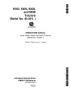 John Deere 9100, 9200, 9300 and 9400 4WD Articulated Tractors (SN: from 040001, North America) Operators Manual (OMAR177989)