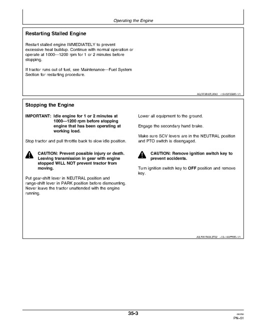 John Deere 9300 and 9400 4WD Articulated Tractors (SN: from 040001, Europe) Operators Manual (OMAR177992)