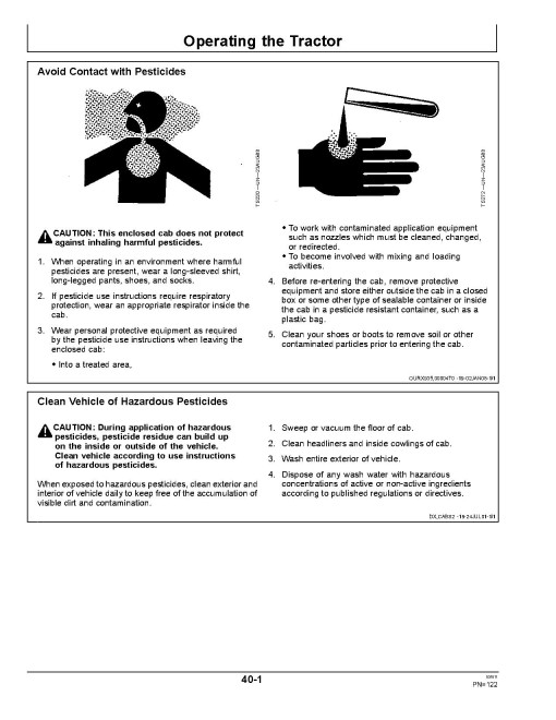John Deere 8225R, 8245R, 8270R, 8295R, 8320R and 8345R Tractors (SN: 001001-053099, N.America) Operators Manual (OMAR276030)