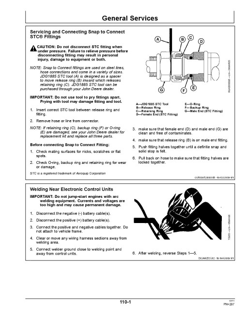 John Deere 8295RT, 8320RT and 8345RT Tracked Tractors (SN: up to 912000, North America) Operators Manual (OMAR276060)