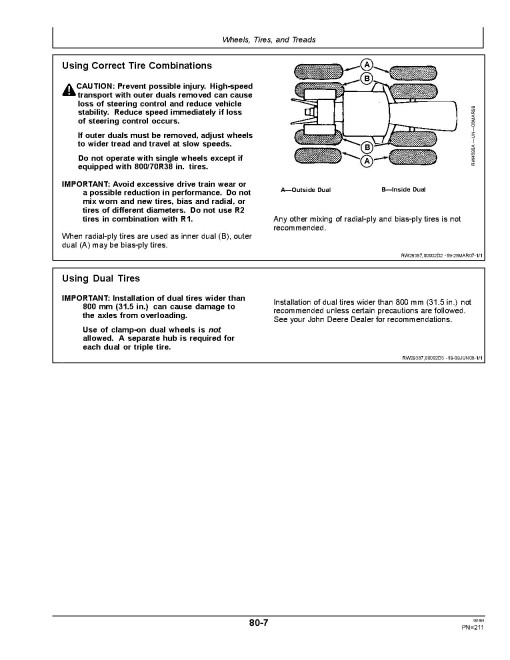 John Deere 9230, 9330, 9430, 9530 and 9630 4WD Articulated Tractors (SN:013000-015999, N.America) Operators Manual (OMAR309174)
