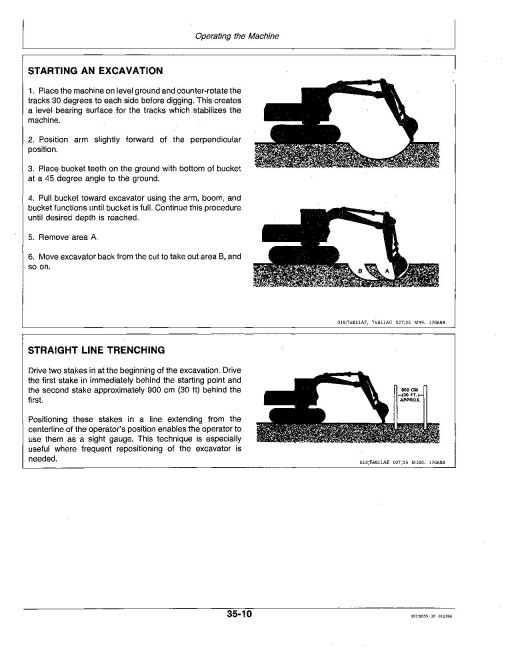 John Deere 490D and 590D Crawler Excavators Operators Manual (OMAT126018)