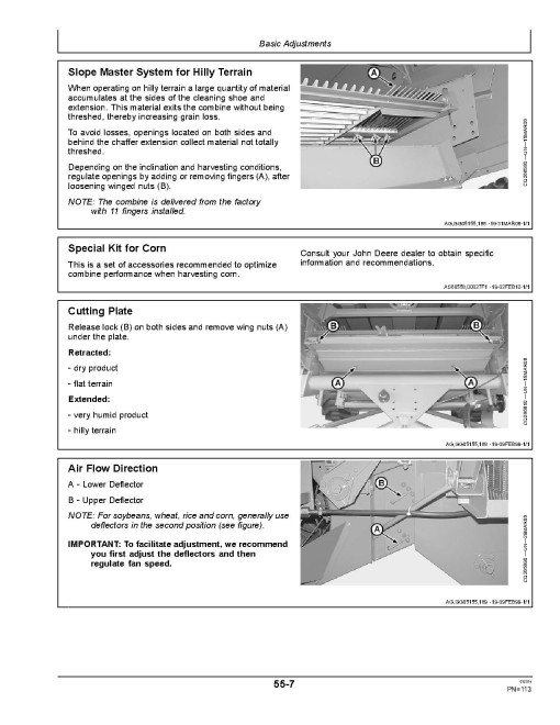 John Deere 1175 Hydro Combines Operators Manual (OMCQ100130)