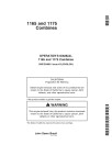 John Deere 1165 (SN: up to 060005), 1175 and 1175 Hydro (SN: up to 060154) Combines (South America) Operators Manual (OMCQ34801)