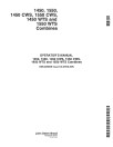 John Deere 1450, 1450 CWS, 1450 WTS, 1550, 1550 CWS and 1550 WTS Combines (SN: up to 048750) Operators Manual (OMCQ39839)