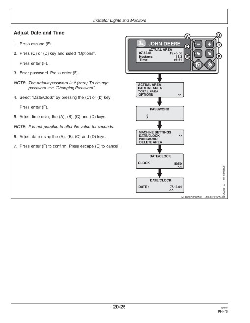 John Deere 1450 CWS and 1550 CWS Combines (SN: from 060063) (CIS) Operators Manual (OMCQ70816)