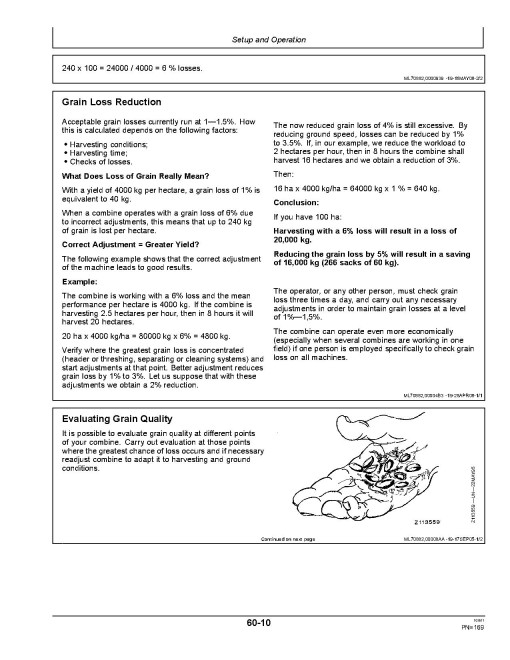 John Deere 1470 and 1570 Combines (Europe) Operators Manual (OMCQ76042)