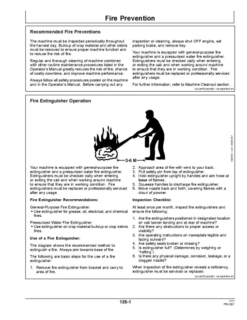 John Deere S540 and S550 Combines (SN: 000001 - 120099) (South America) Operators Manual (OMDQ101265)