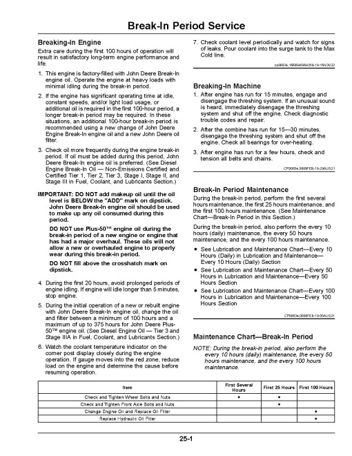 John Deere 4LZ-9 (C120) Grain Combines; 4YL-6 (C120) Corn Combines (SN: from 020000) (Asia) Operators Manual (OMDX17079)