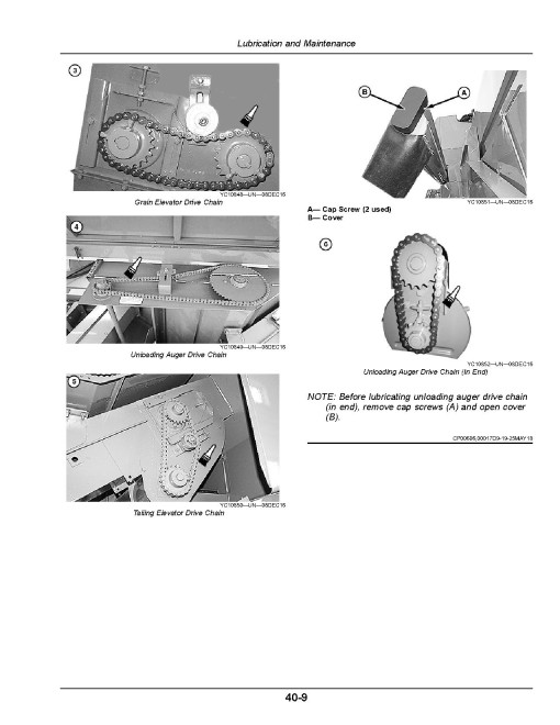John Deere 4LZ-11,4LZ-11A(C230) Grain Combines, 4YL-6(C230) Corn Combines (SN.from 010000) (Export Edition) Operators Manual (OMDX17082)
