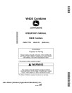 John Deere W430 Combines (SN: 035001 - 999999) (Export Edition) Operators Manual (OMDX17781)