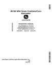 John Deere 4LZ-5B, 4LZ-6A, 4LZ-6C (W100) Grain Combines, 4YL-5 (W100) Corn Combines (NR4) (China) Operators Manual (OMDX23072)