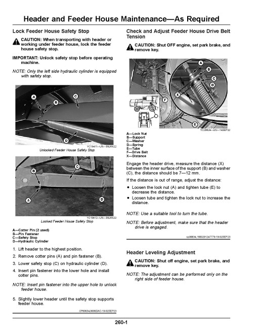 John Deere 4LZ-5B, 4LZ-6A, 4LZ-6C (W100) Grain Combines, 4YL-5 (W100) Corn Combines (NR4) (China) Operators Manual (OMDX23072)