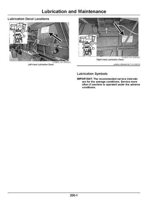 John Deere 4LZ-11, 4LZ-11A (C230) NR4 Grain Combines, 4YL-6 (C230) Corn NR4 Combines (China) Operators Manual (OMDX23079)