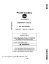 John Deere W2 400 Combines Operators Manual (OMDX23971)