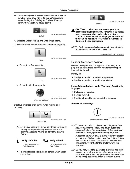 John Deere X9 1000 and X9 1100 Combines (SN: 825001 - 830000) (Export Edition) Operators Manual (OMDXE11750)