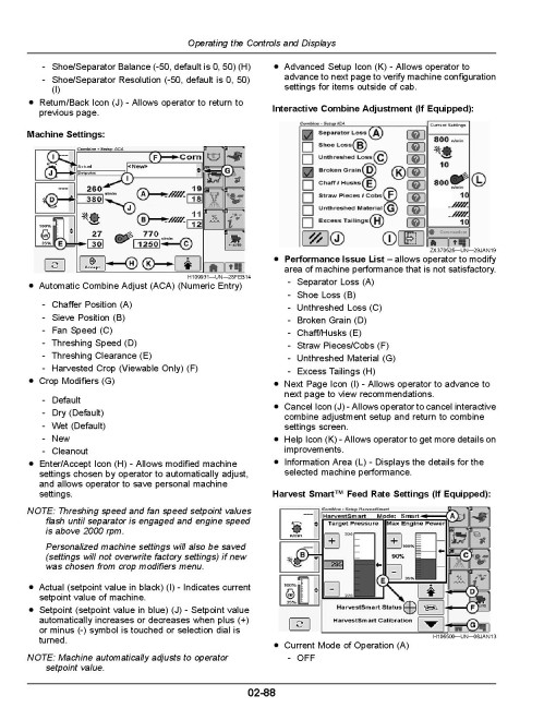 John Deere T550, T560, T660, T670, W540, W550, W650 and W660 Combines (SN:135000-139999) (Europe, Export) Operators Manual (OMDXE12326)