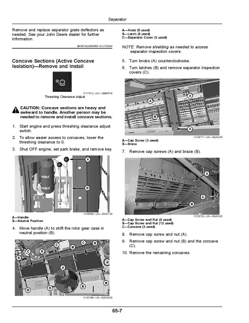 John Deere X9 1000 and X9 1100 Combines (SN: 830001 - 835000) (Europe) Operators Manual (OMDXE13365)