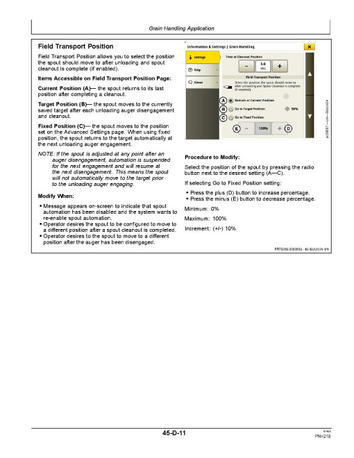 John Deere X9 1000 and X9 1100 Combines (SN: 835001 - 840000) (Europe) Operators Manual (OMDXE14852)