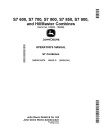 John Deere S7 600, S7 700, S7 800, S7 850, S7 900 and HillMaster Combines (SN: 145000 - 154999) (Europe) Operators Manual (OMDXE15275)