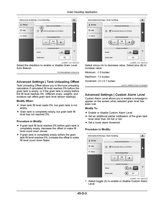 John Deere S7 600, S7 700, S7 800, S7 850, S7 900 and HillMaster Combines (SN: 145000 - 154999) (Europe) Operators Manual (OMDXE15275)