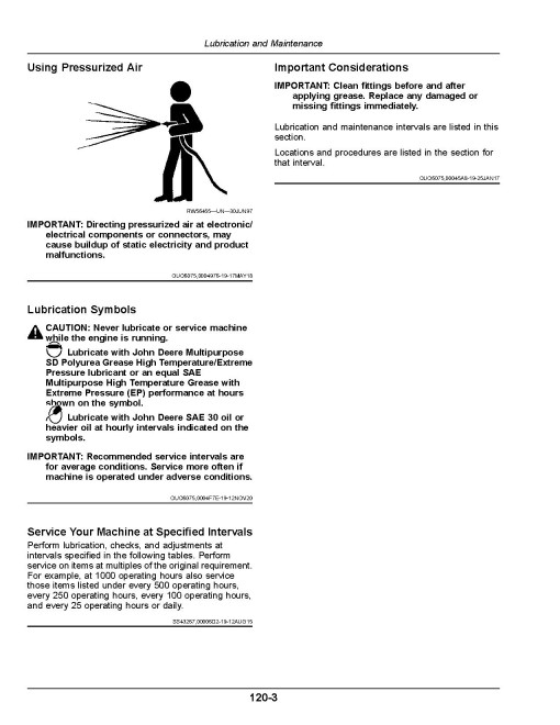 John Deere X9 1000 and X9 1100 Combines (SN: 840001 - 845000) (Europe) Operators Manual (OMDXE15780)