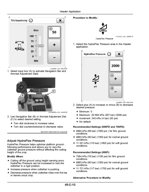 John Deere S5 500 Combines (SN: from 165100) (South America) Operators Manual (OMDXE16394)