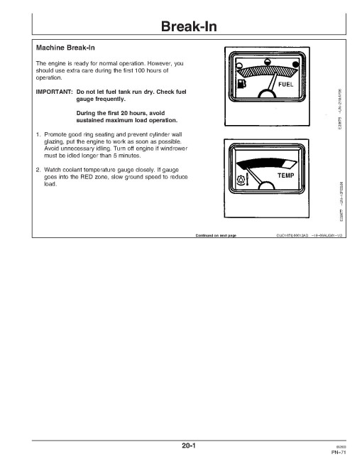 John Deere 4995 Self-Propelled Windrowers (SN: 300001 - 310400) Operators Manual (OME130253)