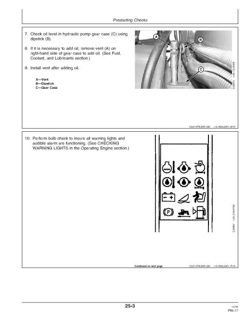 John Deere 4995 Self-Propelled Windrowers (SN: 330000 - 330676) Operators Manual (OME132015)