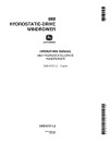 John Deere 880 Self-Propelled Windrowers (SN: 050605 - 051229) set of Operators Manuals (OME45767)