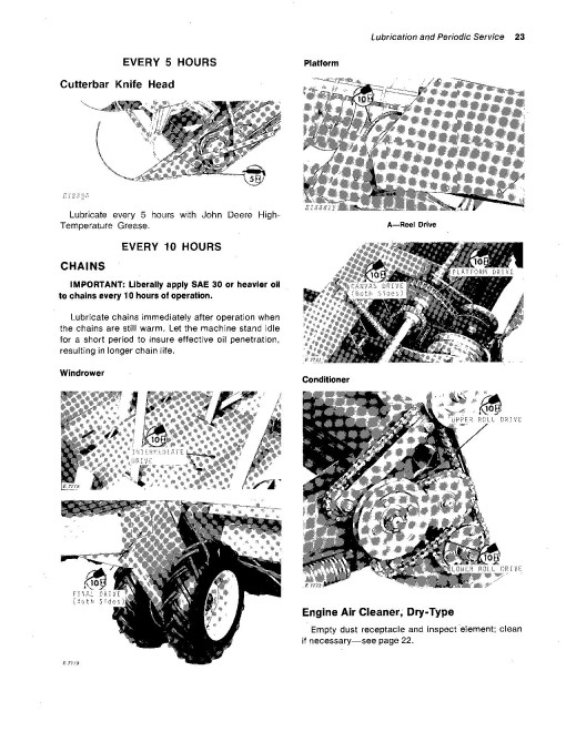 John Deere 800 Self-Propelled Windrowers Operators Manual (OME48834)