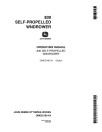 John Deere 830 Self-Propelled Windrowers Operators Manual (OME55180)