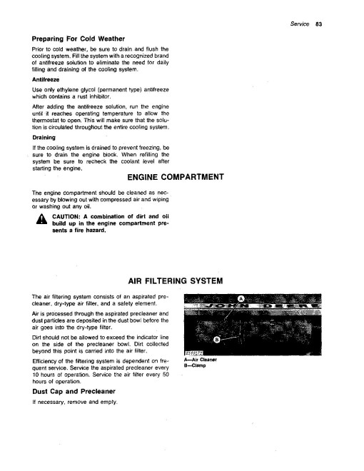 John Deere 2280 Self-Propelled Windrowers (SN: from 490001) Operators Manual (OME66221)