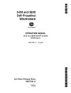 John Deere 3430 and 3830 Self-Propelled Windrowers (SN: up to 740000) Operators Manual (OME75061)