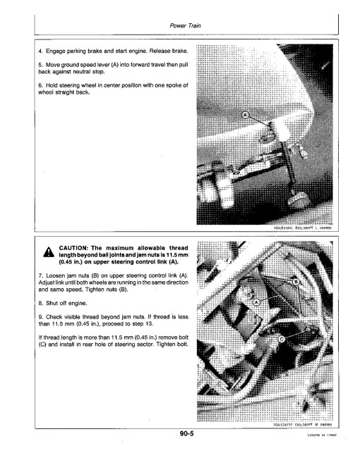 John Deere 3430 and 3830 Self-Propelled Windrowers (SN: up to 740000) Operators Manual (OME75061)