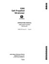 John Deere 2360 Self-Propelled Windrowers Operators Manual (OME81676)