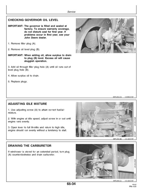 John Deere 2360 Self-Propelled Windrowers Operators Manual (OME81676)